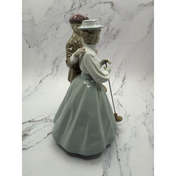 Vintage Ardalt Japan Golfers Couple Music Figurine, Romantic Golf Scene - Picture 2 of 14